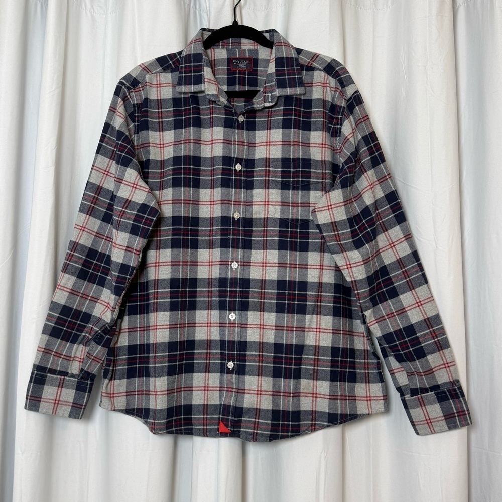 UNTUCKit Plaid Button Down Shirt Men XXL Slim Fit Cotton Long Sleeve